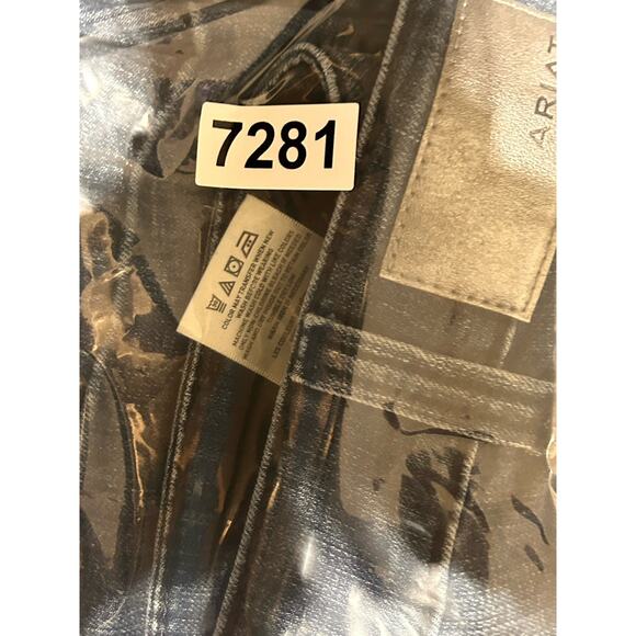 Ariat Denim High Rise Slim Trouser Womens 32L Real Bootcut Jeans Pants (32x35) - Picture 8 of 8